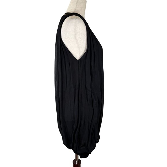 Jo No Fui Black Sleeveless Balloon Hem Dress Size S - Picture 4 of 8
